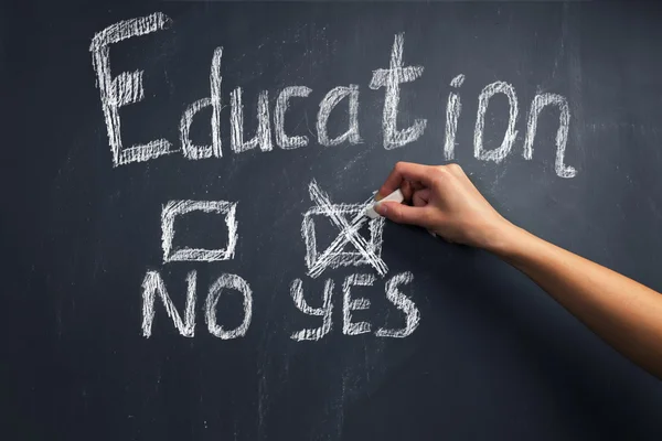 Education: yes or no — Stock Photo, Image