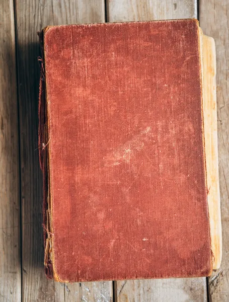 Vintage rød bog, plads til tekst - Stock-foto