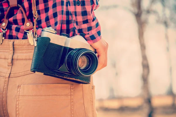 Câmera fotográfica antiga — Fotografia de Stock