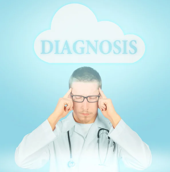Doctor concentrated on medical diagnosis — Stock Photo, Image