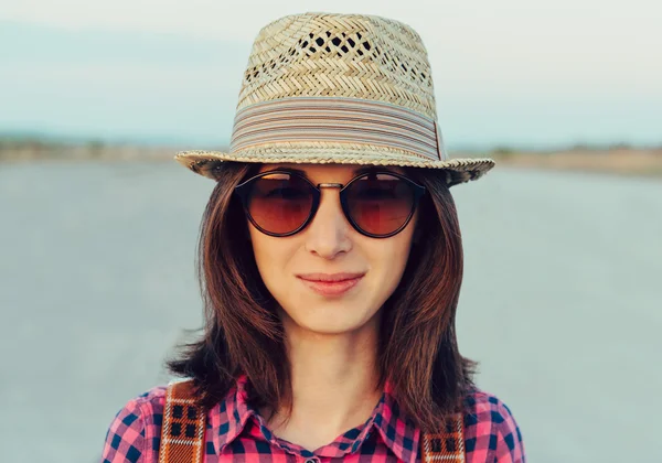 Hipster style girl — Stock Photo, Image