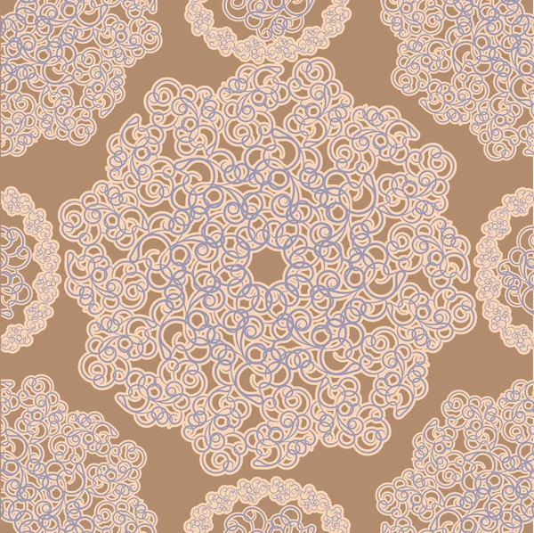 Fondo beige transparente con círculos calados — Vector de stock