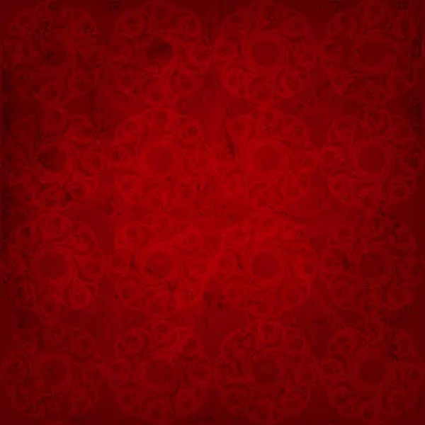 Naadloze patroon. rode achtergrond met een grunge effect — Stockvector