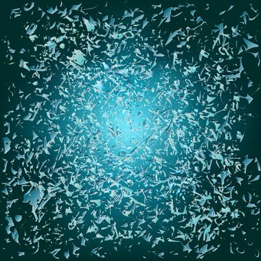 Abstract background with flying shards clipart