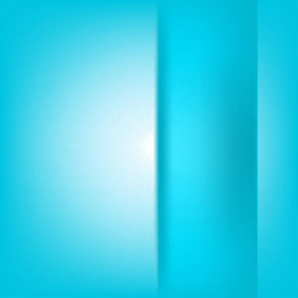 Éblouissement du soleil dans le fond bleu — Image vectorielle