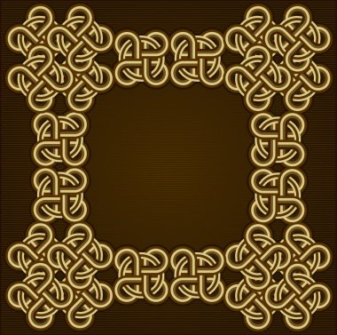 Arapça süsler ile çerçeve.