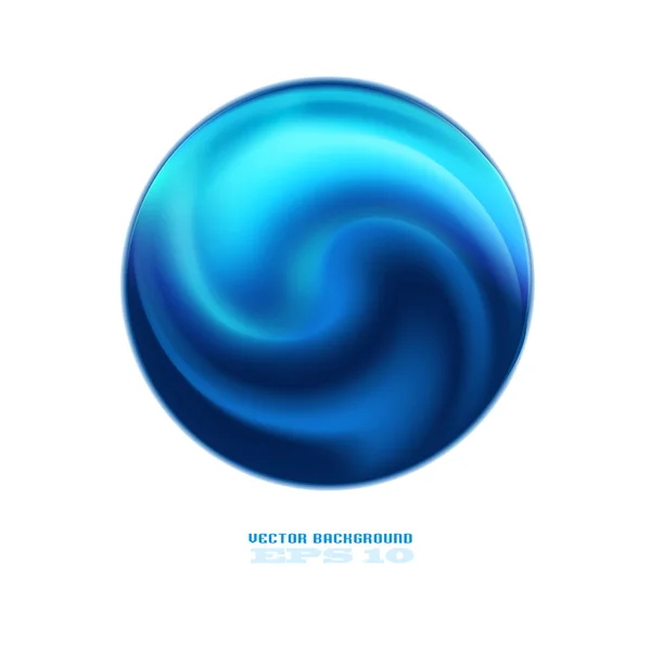 Fondo azul abstracto con ondas. — Vector de stock