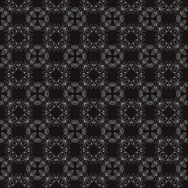 Black and white seamless pattern — Stock Vector