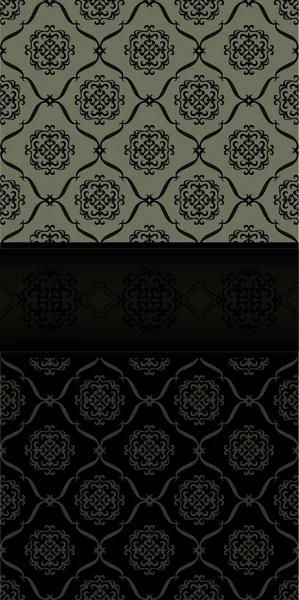 黒とグレーの抽象的なパターンのヴィンテージ — ストックベクタ