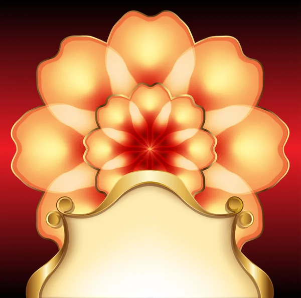Lichte floral achtergrond met plaats voor uw tekst — Stockvector