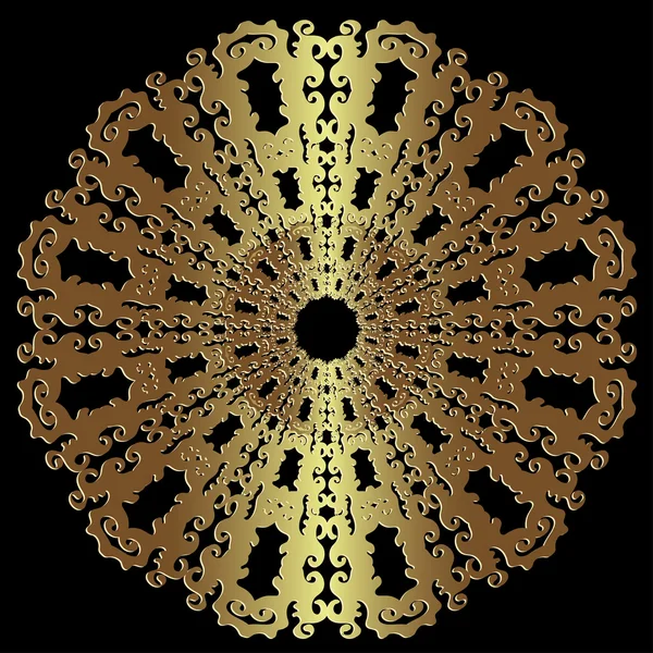 Disco de oro antiguo — Vector de stock