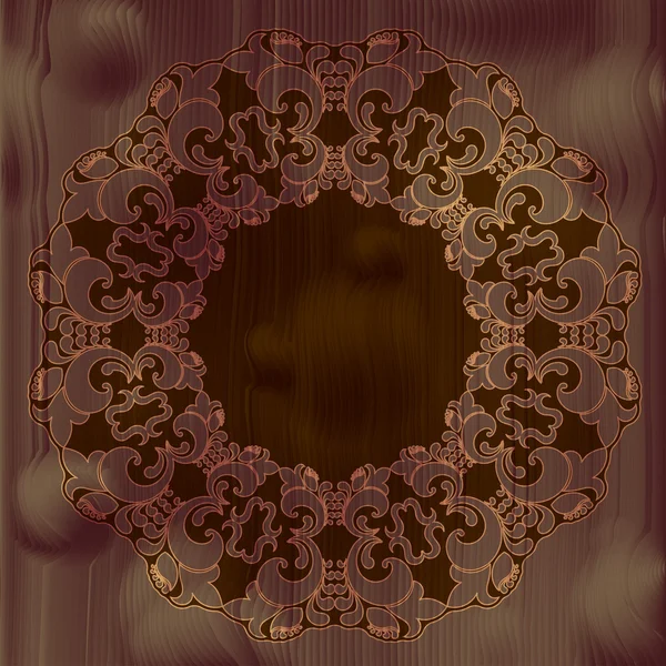 Texture bois à fleurs — Image vectorielle