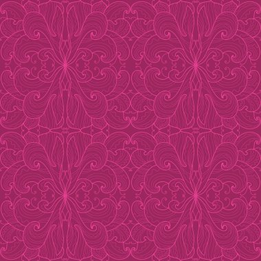 koyu pembe bir arka plan üzerinde sorunsuz çiçek desenli