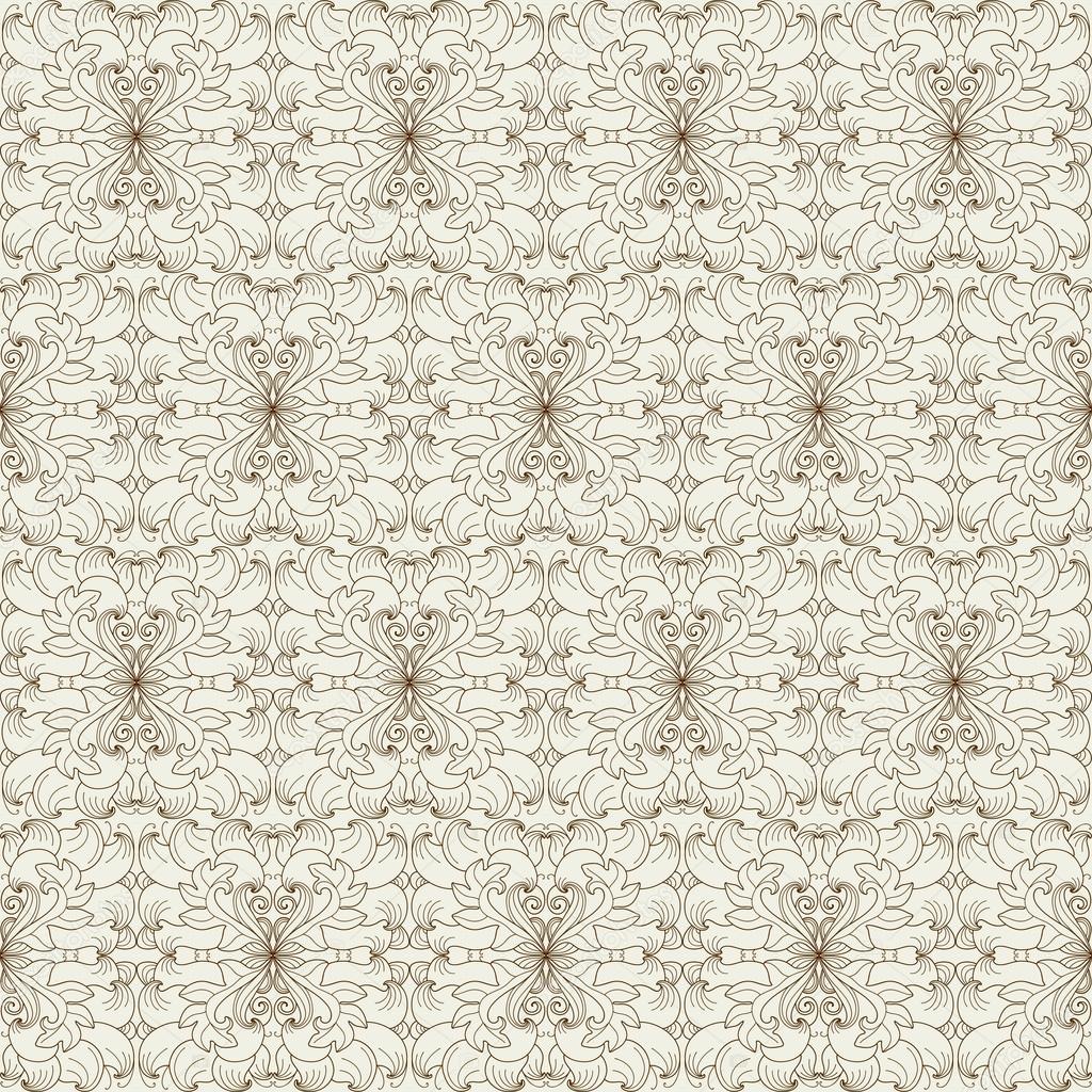 Delicate vintage seamless floral pattern