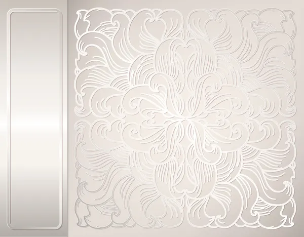 Fleur de dentelle blanche . — Image vectorielle