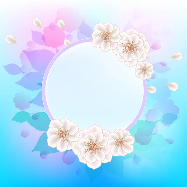 White flowers — Stock Vector