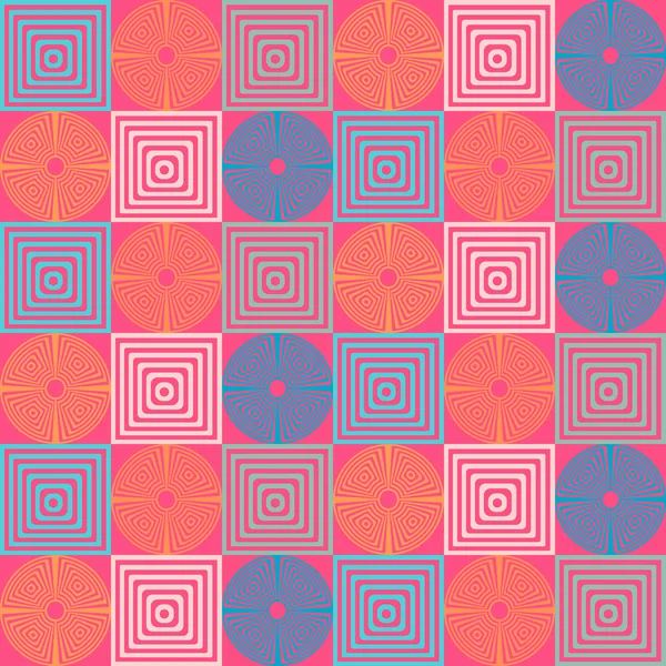 Naadloze retro geometrische patroon — Stockvector