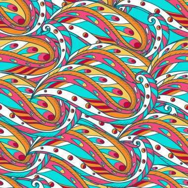 soyut renkli karalamalar ile Seamless Modeli