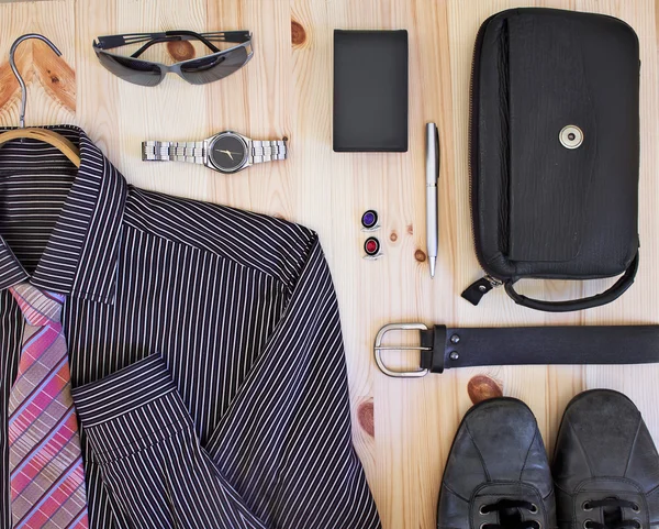 Set of men's clothing and accessories. — Stock Photo, Image