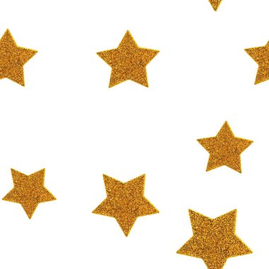 Beyaz arkaplanda izole edilmiş altın yıldız.