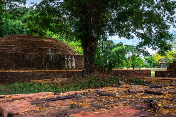 Figure Buddha Antiche Sri Sukhot Tempiale Tempiale Buddhista Antico Palazzo — Foto Stock