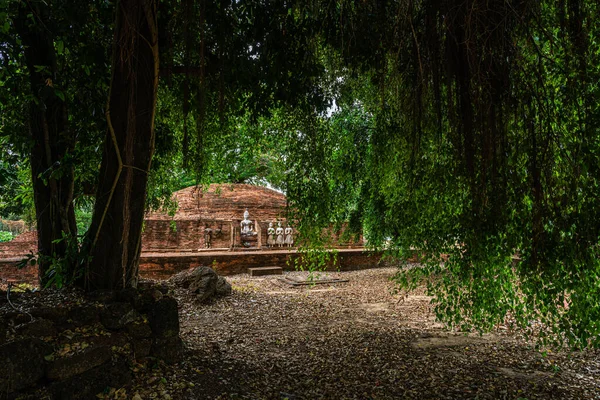 Древний Будда Фигуры Sri Sukhot Храм Является Древним Буддийским Храмом — стоковое фото