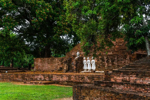 Figure Buddha Antiche Sri Sukhot Tempiale Tempiale Buddhista Antico Palazzo — Foto Stock