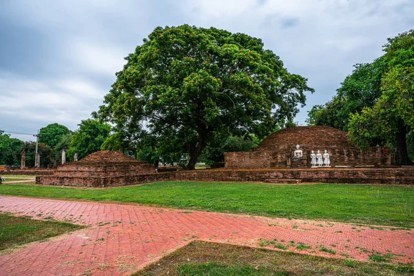 Starověké Buddha Postavy Chrámu Sri Sukhot Starobylý Buddhistický Chrám Chan — Stock fotografie