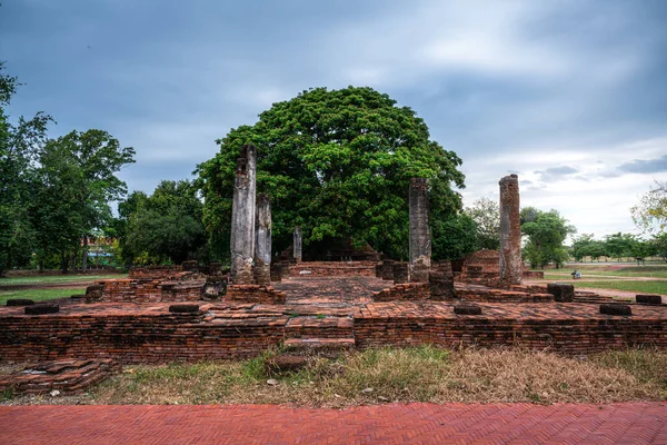 Starověké Buddha Postavy Chrámu Sri Sukhot Starobylý Buddhistický Chrám Chan — Stock fotografie