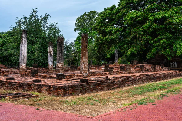 Sri Sukhot Tapınağındaki Antik Budist Figürleri Chan Sarayı Ndaki Eski — Stok fotoğraf