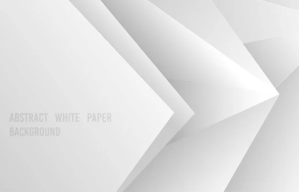 Abstract Gradient White Gray Template Style Paper Cut Overlapping Design — Stock vektor
