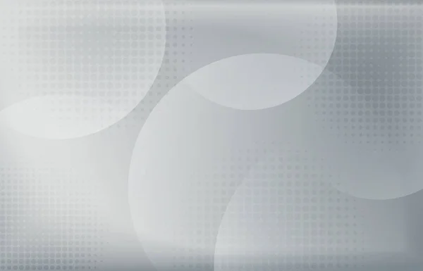 Абстрактный Градиент Белый Серый Круг Пересекающийся Рисунком Геометрическом Стиле Круга — стоковый вектор