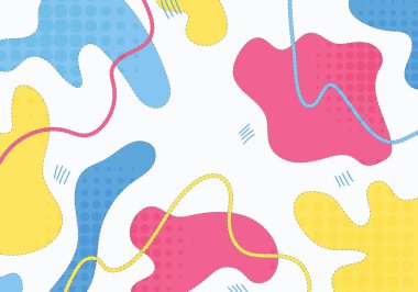 Şekillerin en az karalama yapma biçimi tasarım şablonu. Resim arka planının kapak tarzı. Görüntü vektörü