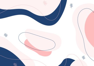 Soyut organik şablon tasarımı dekoratif sanat tarzı. Şablon dekoratif arkaplanı için örtüşüyor. Vektör