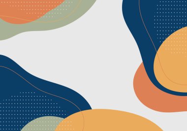 Soyut karalama en düşük tasarım şablonu çakışan sanat eserleri. El çizimi dalgalı arka plan. Vektör