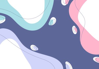 Soyut karalama renkli çizim çizgisi dekoratif çizim tarzı. Poster arkaplanı için üst üste dizayn şablonu. Vektör