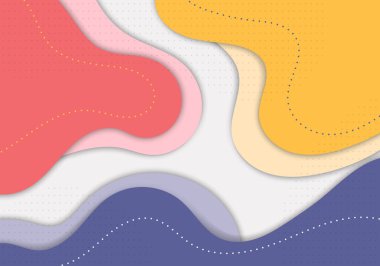 Soyut sanat şablonu tasarım dekoratif sanat arka planı. Üst üste binen şablon biçimi arkaplanı. Vektör