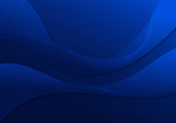 Modèle Abstrait Gradien Bleu Ondulé Motif Design Illustration Décorative Design — Image vectorielle