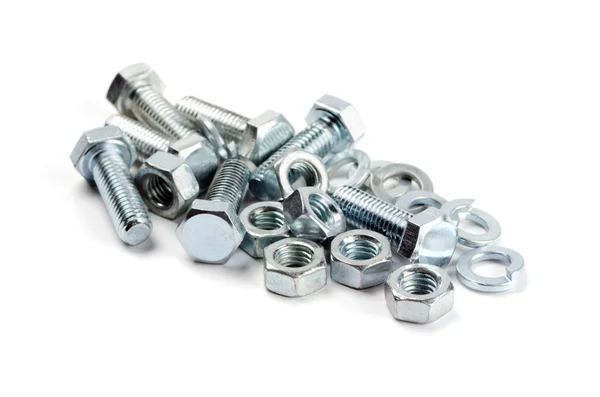 Bolts, nuts and washers — Stock Photo, Image