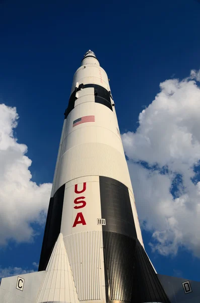 Saturn V in the Clouds — Stock Photo, Image