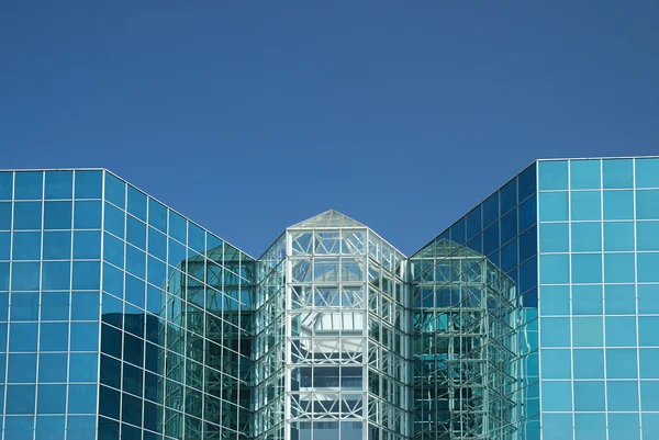 Sliver and Blue Glass — Stock Photo, Image