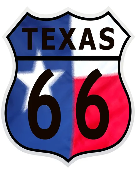 Маршрут 66 Техас кольору — стокове фото