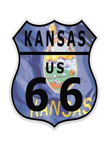 Маршрут 66 Канзас — стокове фото