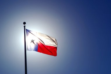 Texas Flag with Backlighting clipart