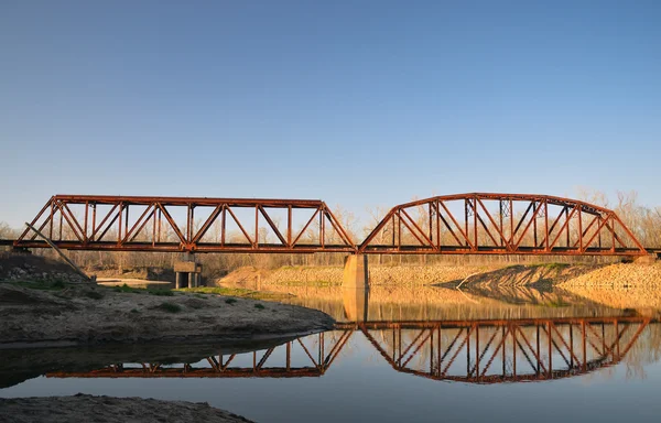 Ponte ferroviario Ponte — Foto Stock