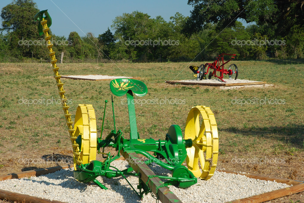 Horse drawn mowing machine Horse Drawn Mower — Stock Photo