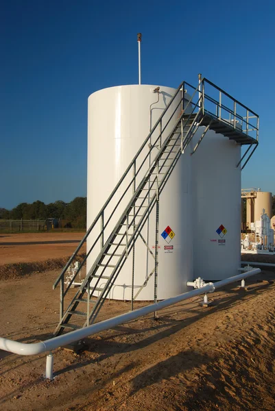 Storage Tanks with CatWalk — Stock Photo, Image