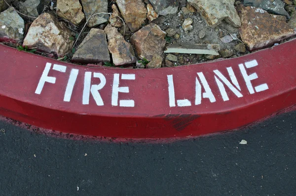 Courbe rouge Fire Lane — Photo