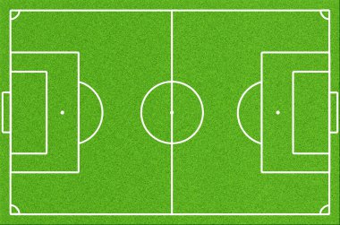 Yeşil futbol sahası