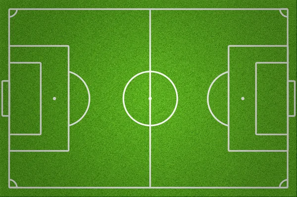 Yeşil futbol sahası ile karanlık köşe